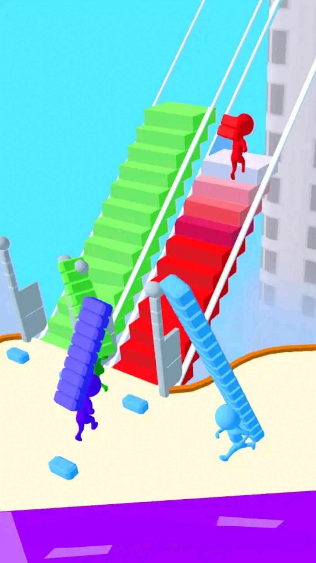 搬砖搭桥竞速游戏官方版图片1